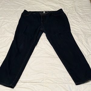 Slim Straight Mid Rise Jeans
